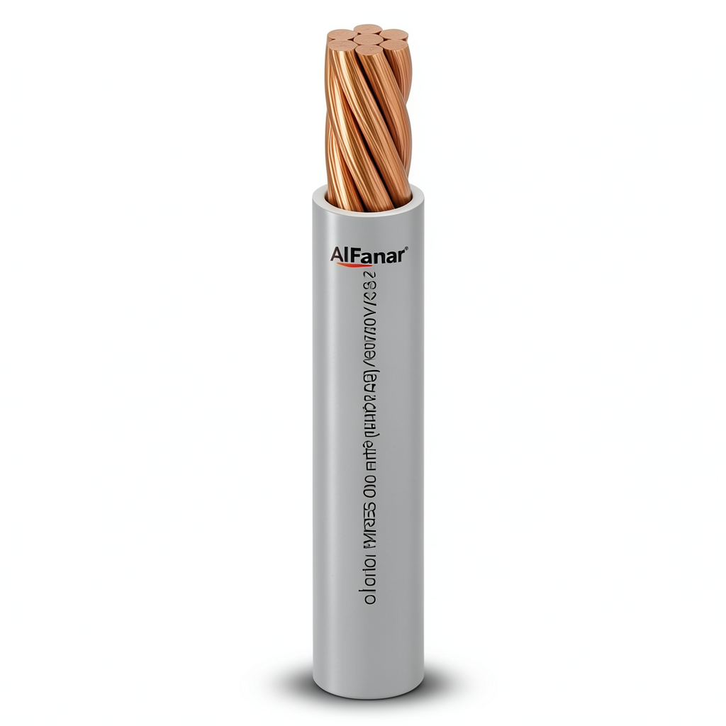Alfanar 300 mm2 Single Electric Wire 450/750 Volts, Stranded Copper Conductor PVC Insulation 2.4mm Thickness | Al Fanar
