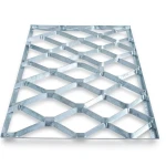 Galvanised Steel Expanded Metal Mesh Bahri Thickness 5.8 mm Width 2.44 m Length 4 m