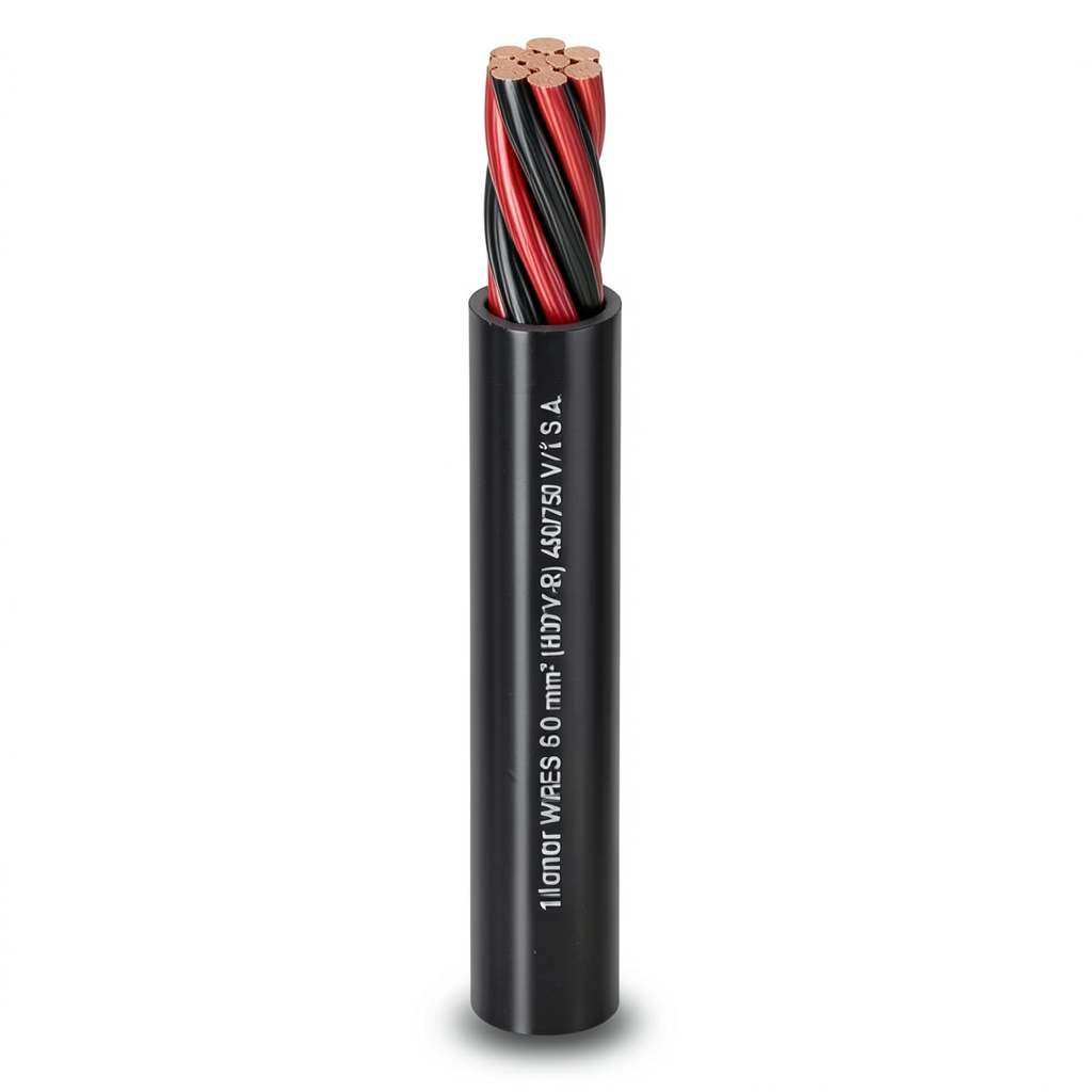 سلك نحاس مجدول معزول PVC، مقاس 185 mm2، جهد 450/750 فولت، طول 300 قدم | شركة الفنار