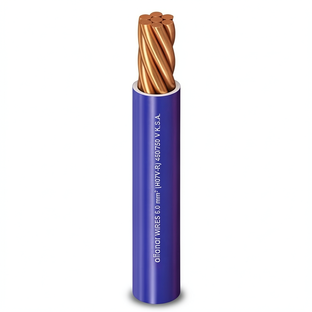 Alfanar 1.5mm Stranded Copper Wire, 0.52mm Diameter, 450/750V PVC Insulation | Al Fanar