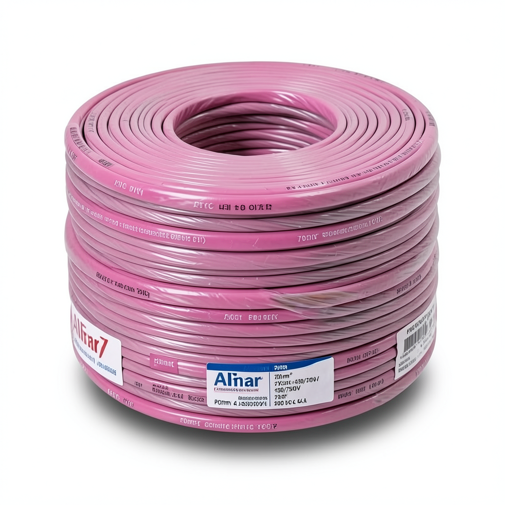 سلك كهرباء نحاس مجدول عزل PVC، مقاس 70 mm، جهد 450/750 فولت، طول 300 قدم | شركة الفنار