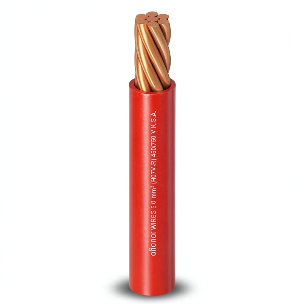 Alfanar 2.5mm² Stranded Copper Electric Wire, 0.67mm Diameter, 450/750V, PVC Insulation | Al Fanar
