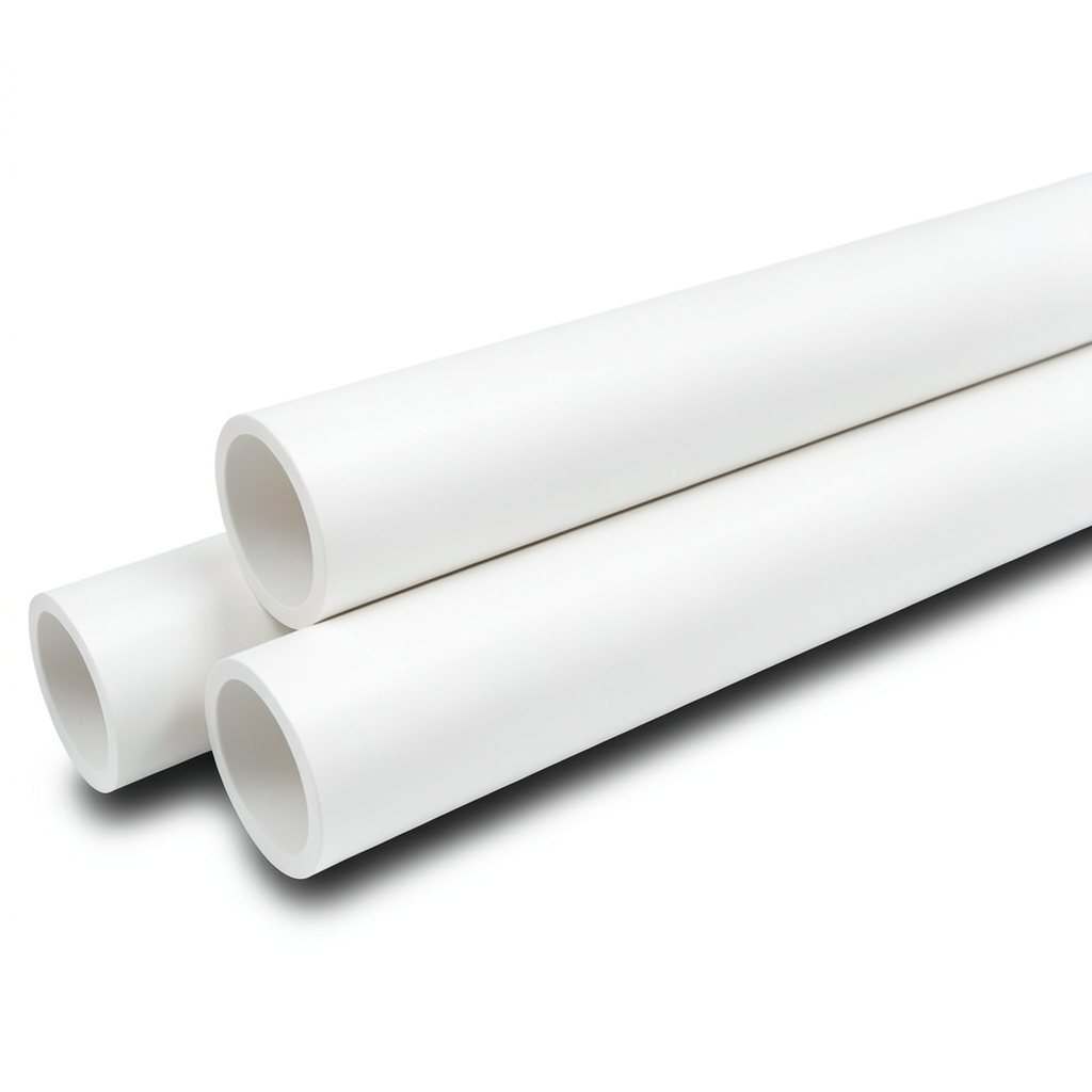 أنابيب ضغط UPVC مقاس ¼1 إنش سمك 2.49 مم لون أبيض ضغط 17.2 بار