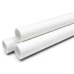 أنابيب الضغط UPVC ضغط اسمي 17.2 بار مقاس 6 إنش سمك 9.91 مم لون أبيض
