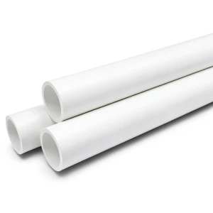 أنابيب الضغط UPVC ضغط اسمي 17.2 بار مقاس 6 إنش سمك 9.91 مم لون أبيض