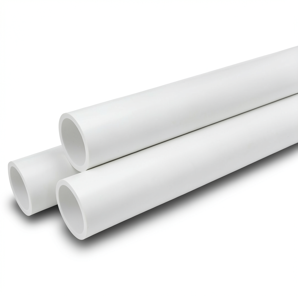 Pressure UPVC Pipes 6 inch Thickness 12.47 mm White Color, 21.7 Bar