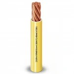 25mm Single Wire 450/750Rated Voltage, Stranded Copper Conductor, Heat Resistant PVC Insulated, Yellow Color | Alfanar