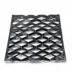 Hot Rolled (Black) Steel Expanded Metal Mesh  [Mazyoon] Thickness 2 mm Width 1.22 meter Length 2 meter | Bait Al Tatawor Company