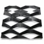 Hot Rolled (Black) Steel Expanded Metal Mesh  [Mazyoon] Thickness 2 mm Width 1.22 meter Length 3 meter | Bait Al Tatawor Company