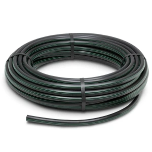 لفة أنابيب بلاستيك HDPE ضغط 4 بار PE 63، قطر خارجي 125 مم، SDR 26، لون أسود