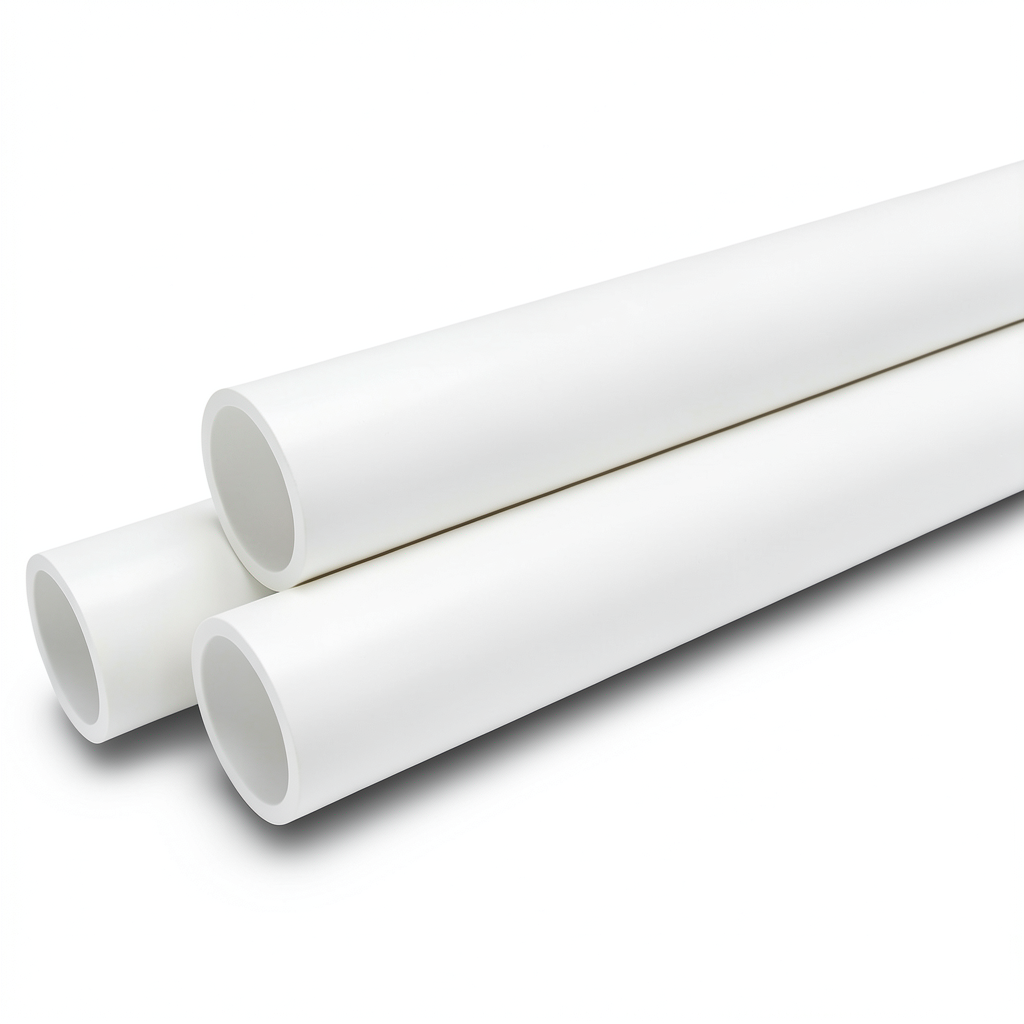 أنابيب ضغط UPVC مقاس ½1 إنش سمك 2.84 مم لون أبيض ضغط 17.2 بار