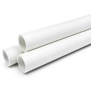 أنابيب الضغط UPVC ضغط اسمي 17.2 بار مقاس 6 إنش سمك 9.91 مم لون أبيض