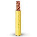 150mm Single Electric Wire 450/750V, Stranded Copper Conductor, Heat Resistant PVC Insulated, Yellow Color | Alfanar