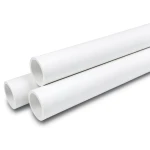 أنابيب الضغط UPVC ضغط اسمي 17.2 بار مقاس 6 إنش سمك 9.91 مم لون أبيض