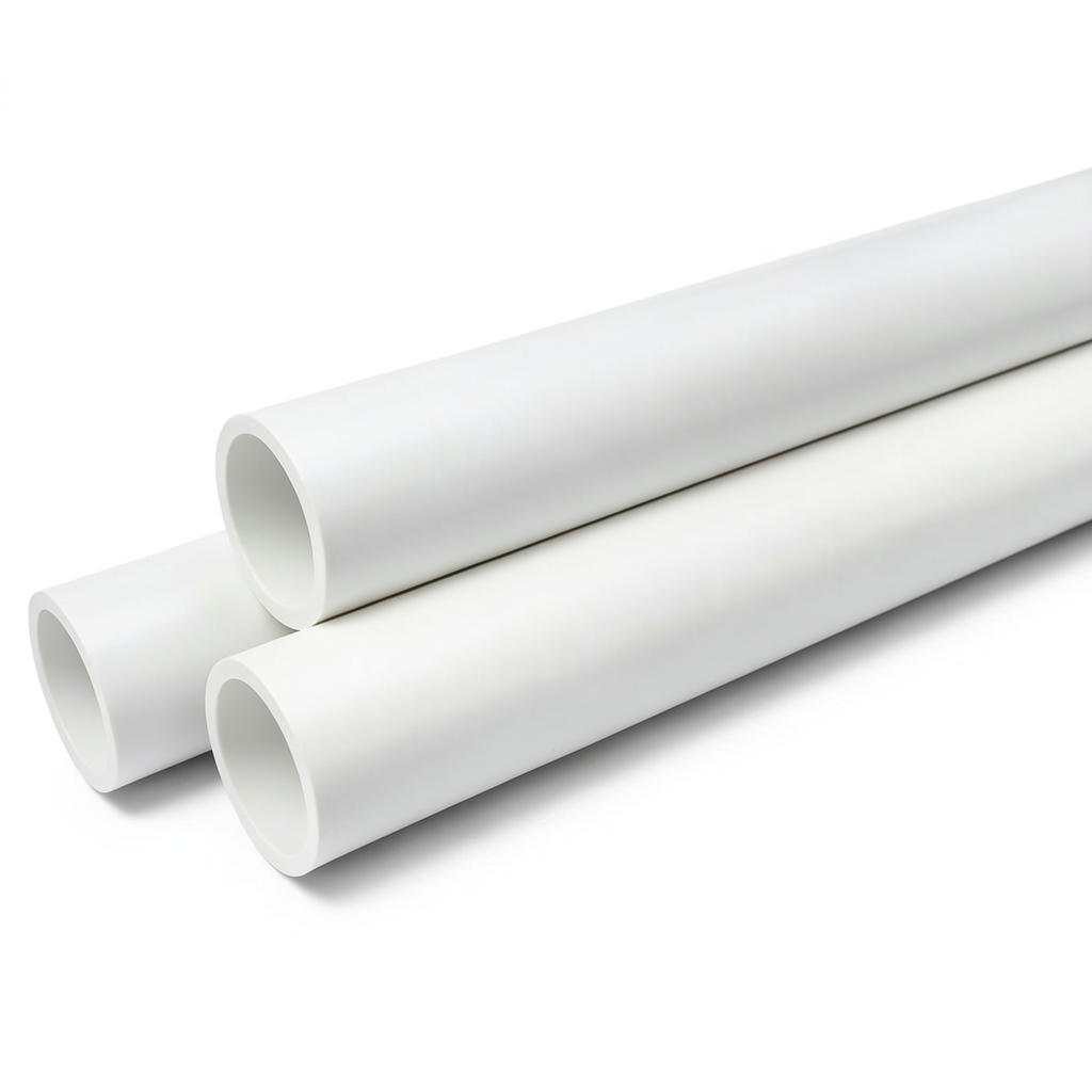 أنابيب ضغط UPVC مقاس ½ إنش سمك 1.57 مم أبيض، ضغط 21.7 بار