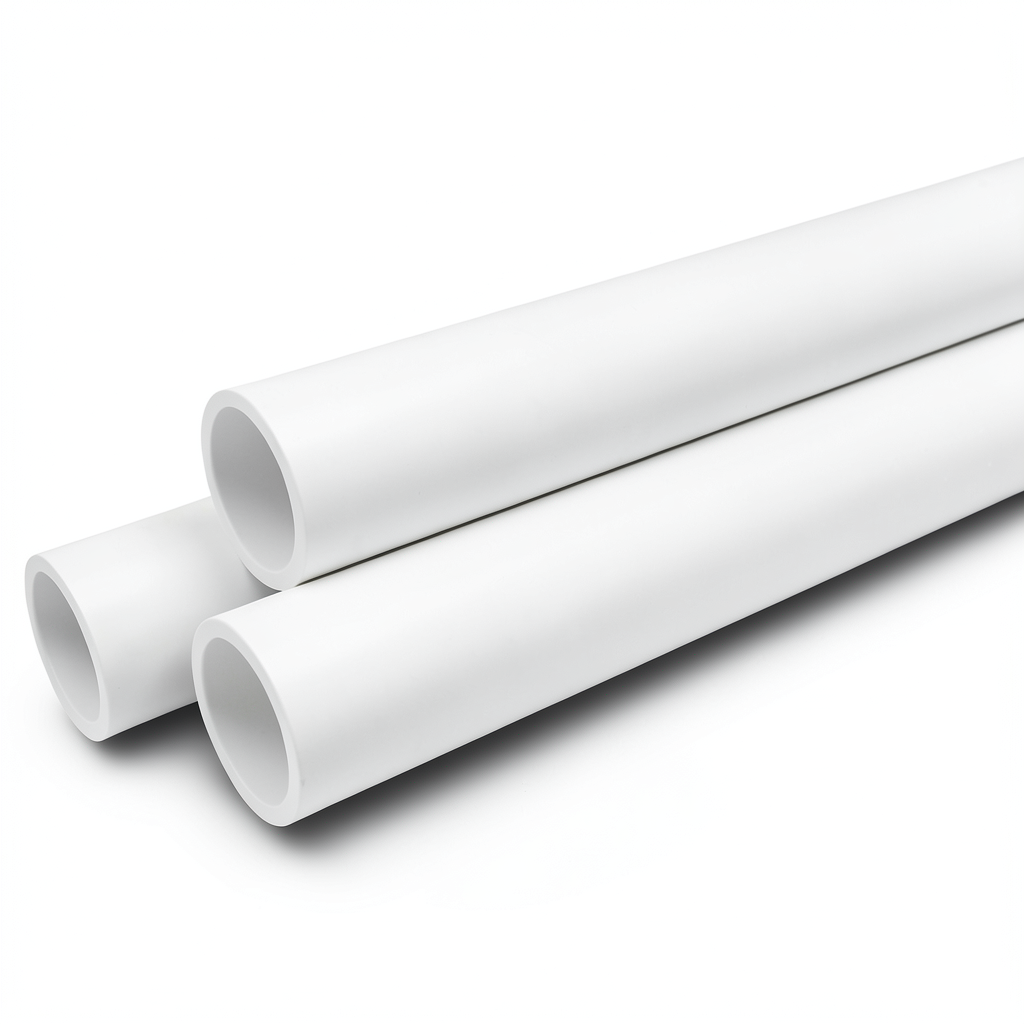 أنابيب ضغط UPVC مقاس ½1 إنش سمك 3.58 مم لون أبيض ضغط 21.7 بار