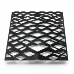Hot Rolled (Black) Steel Expanded Metal Mesh  [Mazyoon] Thickness 2.3 mm Width 1.22 meter Length 7 meter | Bait Al Tatawor Company