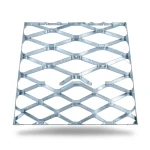 Galvanised Steel Expanded Metal Mesh Bahri Thickness 2.8 mm Width 2.44 m Length 6 m