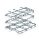 Galvanised Steel Expanded Metal Mesh Bahri Thickness 2.8 mm Width 2.44 m Length 6 m