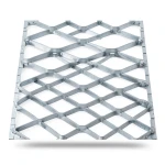 Galvanised Steel Expanded Metal Mesh Bahri Thickness 3.8 mm Width 2.44 m Length 6 m