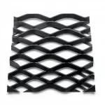 Hot Rolled (Black) Steel Expanded Metal Mesh  [Mazyoon] Thickness 2.7 mm Width 1.22 meter Length 2 meter | Bait Al Tatawor Company