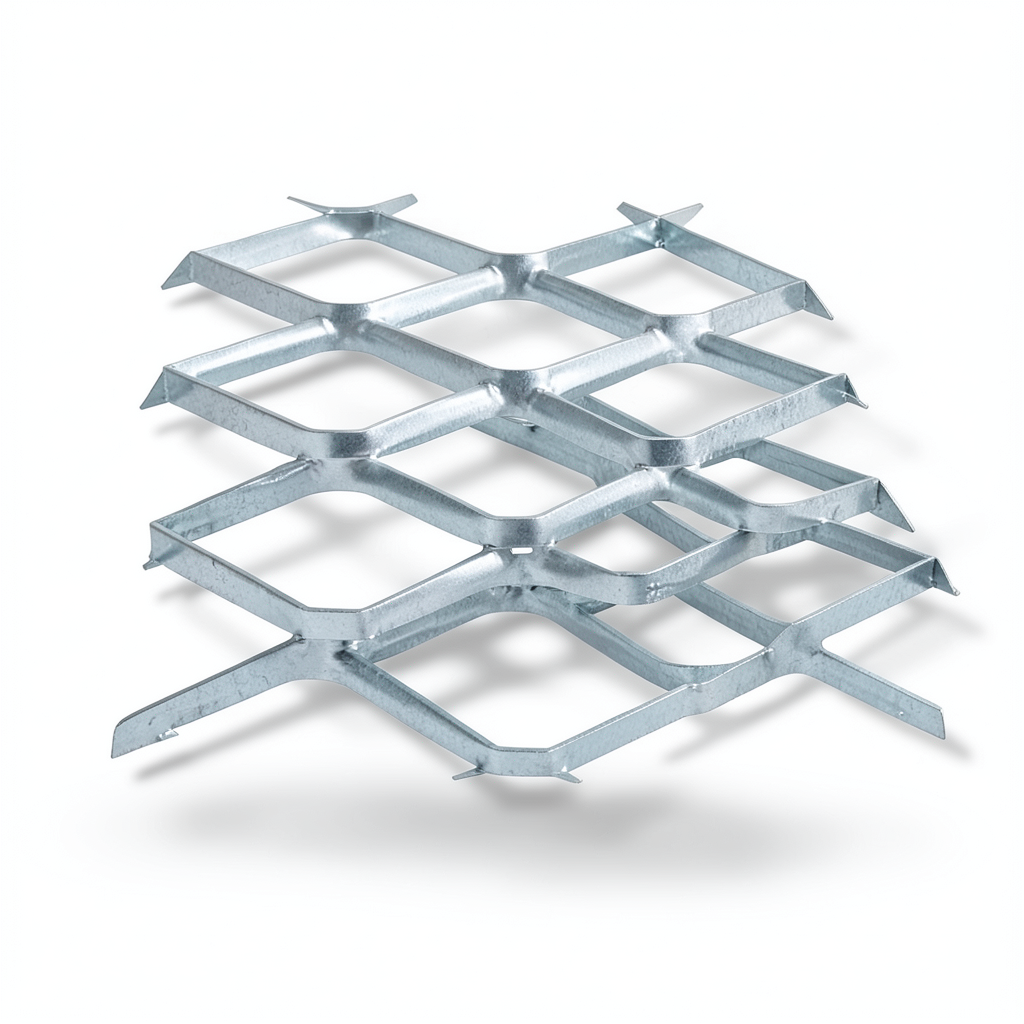 Galvanised Steel Expanded Metal Mesh Bahri Thickness 4.8 mm Width 2.44 meter Length 7 meter