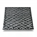 Hot Rolled (Black) Steel Expanded Metal Mesh  [Mazyoon] Thickness 3 mm Width 1.22 meter Length 5 meter | Bait Al Tatawor Company