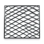 Hot Rolled Black Steel Expanded Metal Mesh Khaleeji 1.2 mm Thickness 1.22 m Width 2 m Length