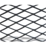 Hot Rolled Black Steel Expanded Metal Mesh Khaleeji 1.2 mm Thickness 1.22m Width 3m Length