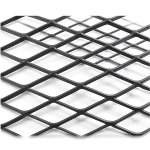 Hot Rolled Black Steel Expanded Metal Mesh Khaleeji 1.2 mm Thickness 1.22 m Width 1 m Length