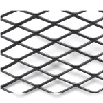 Hot Rolled Black Steel Expanded Metal Mesh Khaleeji 1.2 mm Thickness 1.22x5 m