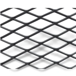 Hot Rolled Black Steel Expanded Metal Mesh Khaleeji 1.2 mm Thickness 1.22x5 m