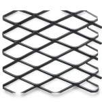 Hot Rolled Black Steel Expanded Metal Mesh Khaleeji 1.2 mm Thickness 1.22 m Width 2 m Length