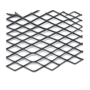 Hot Rolled Black Steel Expanded Metal Mesh Khaleeji 1.2 mm Thickness 1.22 m Width 7 m Length