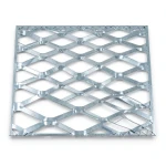 Galvanised Steel Expanded Metal Mesh Bahri Thickness 2.8 mm Width 2.44 m Length 7 m
