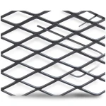 Hot Rolled Black Steel Expanded Metal Mesh Khaleeji 1.2 mm Thickness 1.22 m Width 2 m Length