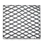 Hot Rolled Black Steel Expanded Metal Mesh Khaleeji 1.2 mm Thickness 1.22m Width 3m Length