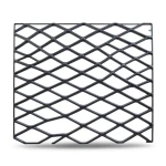 Hot Rolled Black Steel Expanded Metal Mesh Khaleeji 1.2 mm Thick 1.22x4 m