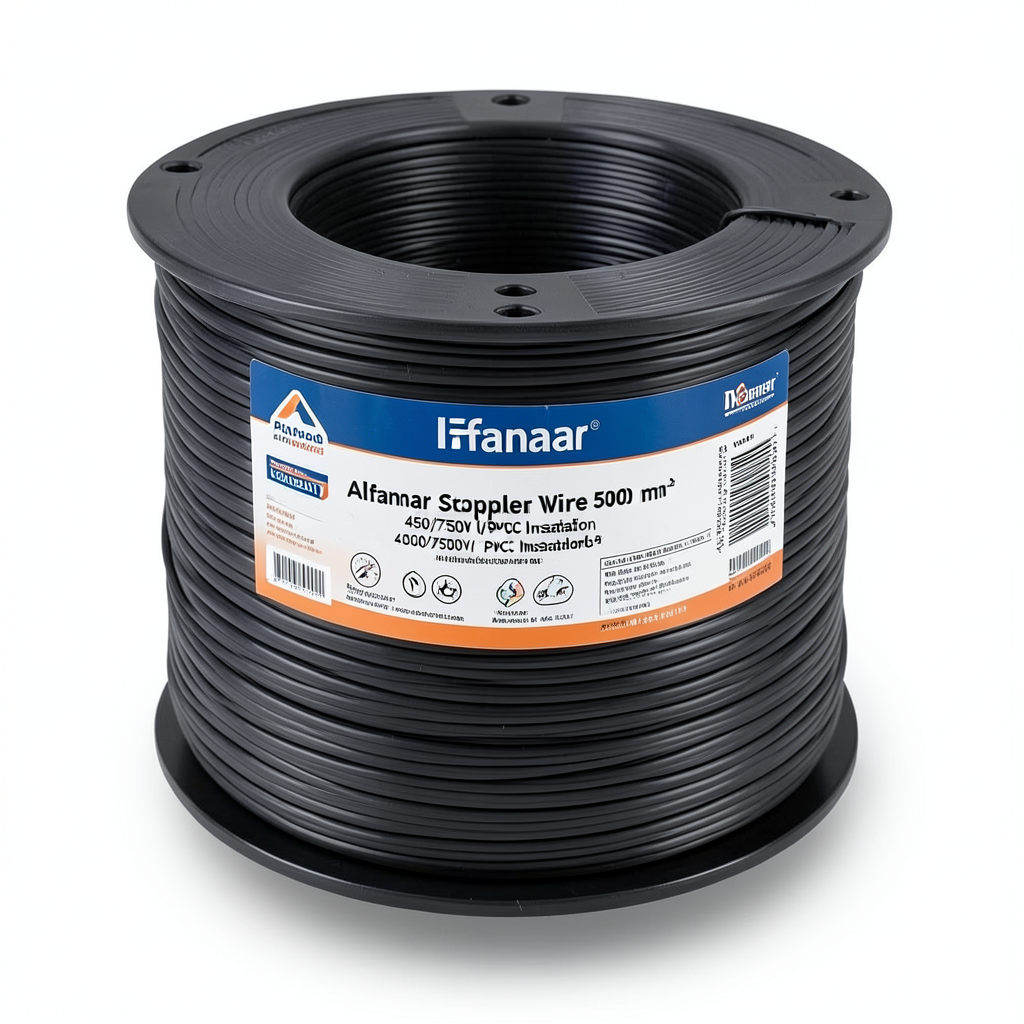 Alfanar Stranded Copper Wire 500 mm² 450/750V PVC Insulation, 100 Yards | Al Fanar