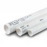  UPVC plastic pipes ALWatania Nominal Pressure 21.7 Bar Size 1½ inch Thickness 3.85 mm White 