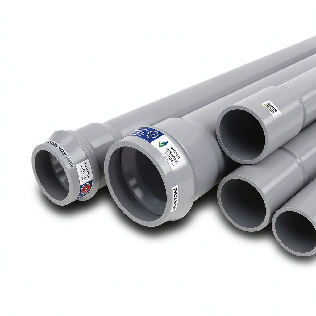 UPVC Pipes Nominal Pressure 6 Bar Outside Diameter 250 mm Thickness 6.2 mm Gray | Al Watania Plastics