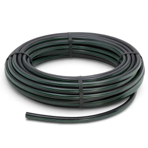 لفة أنابيب HDPE ضغط 6 بار PE 63 قطر خارجي 32 مم SDR 17.6 لون أسود