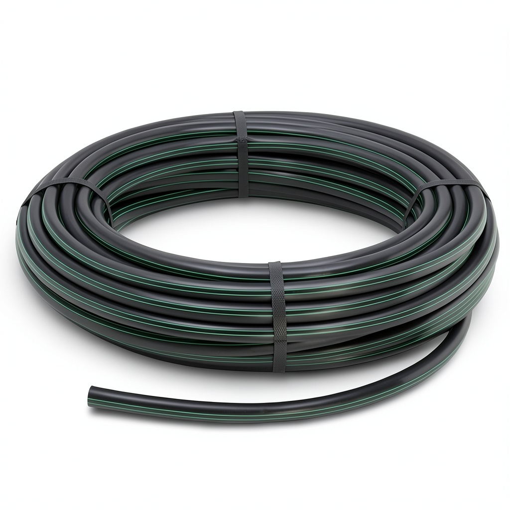 HDPE Coil Pipe Pressure 6 Bar PE 63 Size 32 mm SDR 17.6 Black