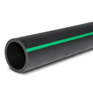 أنابيب بلاستيك HDPE ضغط 16 بار [PE 80] قطر خارجي 500 مم SDR 9 لون أسود مع خط أخضر