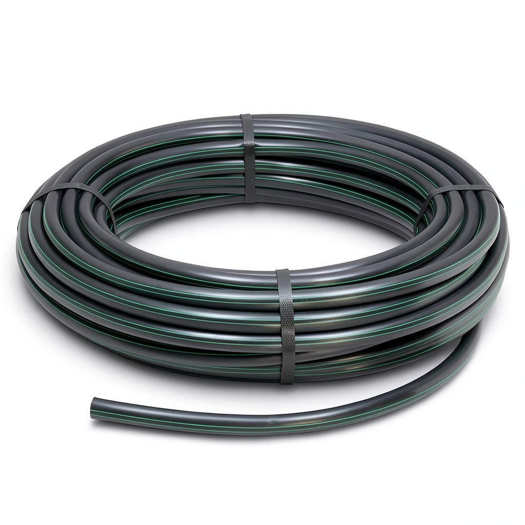 HDPE Polyethylene Plastic Coil Pipe 6 Bar Pressure PE 63 SDR 17.6 63 mm Black
