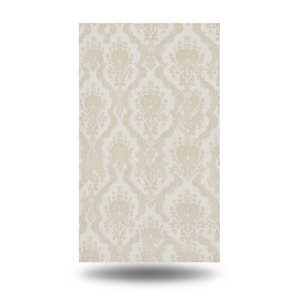 Classic Wallpaper Length 10m, Width 0.53m, Beige Color