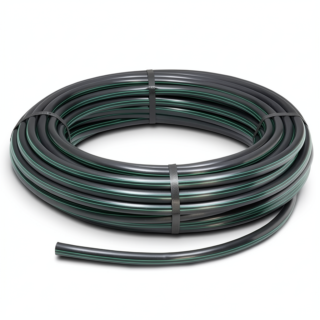 HDPE Coil Pipe Pressure 4 Bar PE 63 Size OD 90 mm SDR 26 Black