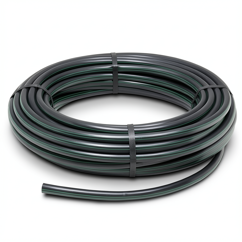 HDPE Polyethylene Coil Pipe Nominal Pressure 4 Bar PE 63 OD 110 mm SDR 26 Black