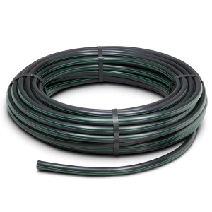 لفة أنابيب HDPE ضغط 4 بار PE 63 قطر خارجي 160 مم SDR 26 لون أسود