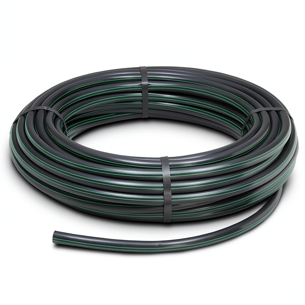 HDPE Coil Pipe Nominal Pressure 4 Bar PE 63 160 mm SDR 26 Black